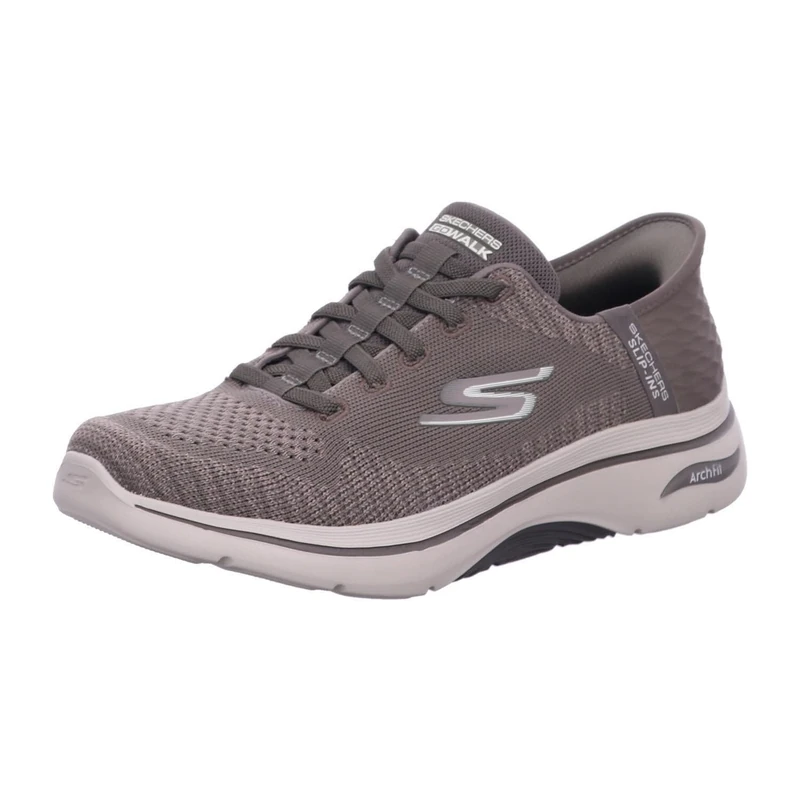 Skechers Men's GO Walk Arch FIT 2.0 Grand Select 2 Sneaker, Taupe, 9 UK