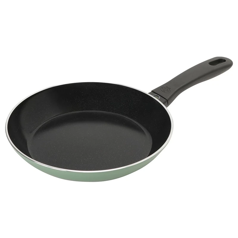 BALLARINI Caprera Frying Pan 24 cm Aluminium Suitable for Induction Cookers Ceramic Non-Stick Coating Made in Italy Green