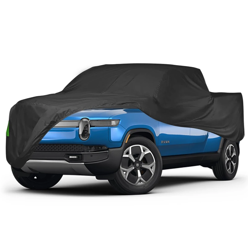 Proadsy Car Cover Compatible with Rivian R1T 2023 2022 6 Layers Windproof All Weather Waterproof Sun Rain UV Dust Snow Protection Outdoor Covers