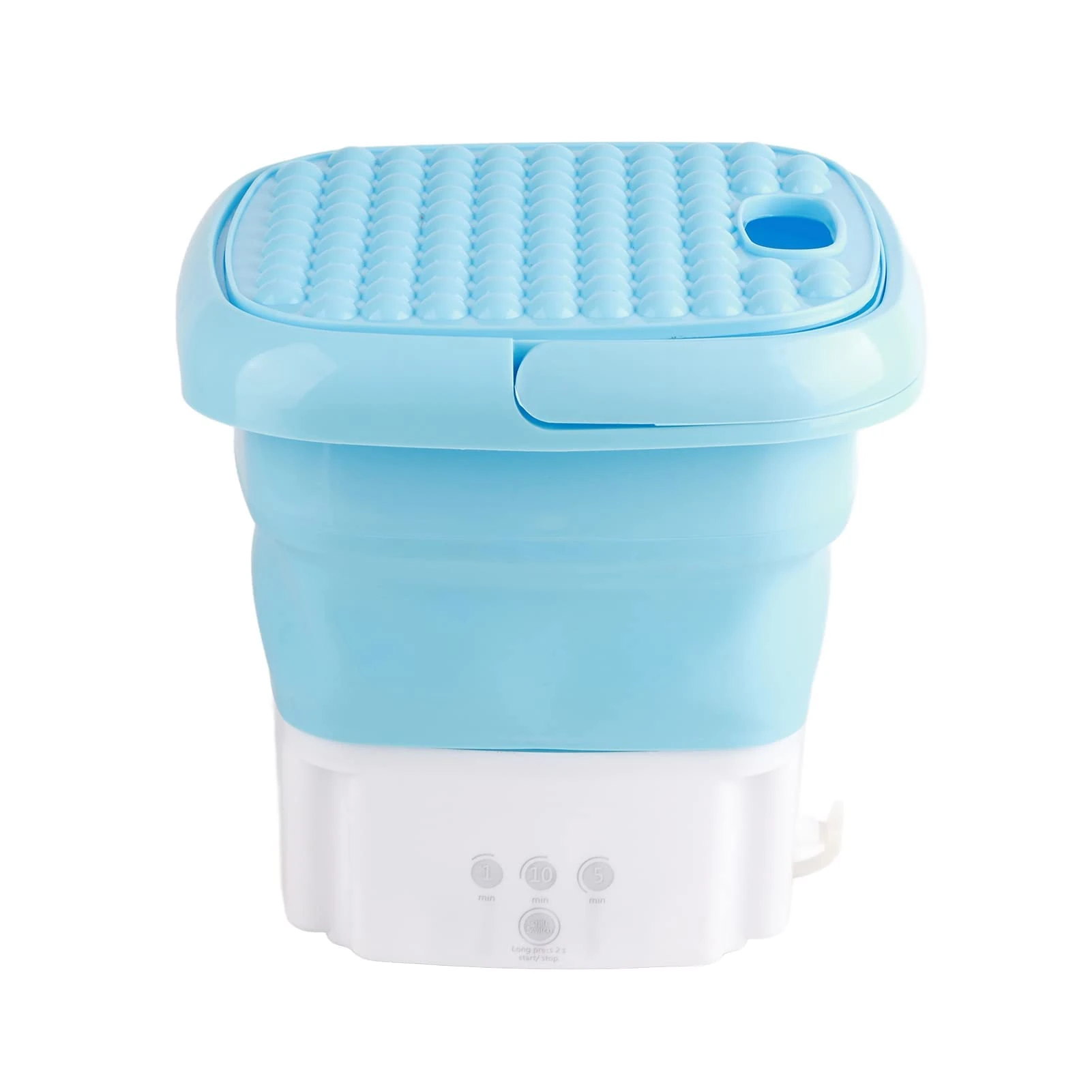 Mumisuto Portable Blue 2.8L Mini Top Load Washing Machine, Semi Automatic, Low dB Noise, Freestanding, Plastic Drum, Suitable for Camping, Travel, Secondary/Supplementary Use