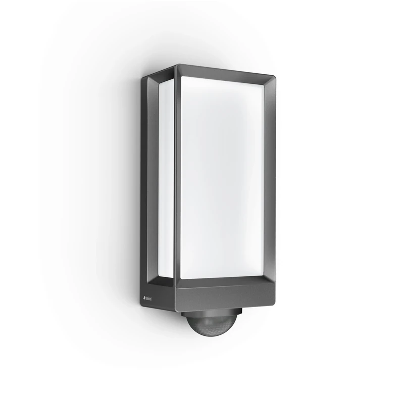 Steinel Outdoor Wall Light L 42 SC Connect, Smart Wall Light, Motion Detector, dimmable, controllable via app, Timer, 13 W, 3000 K, Anthracite