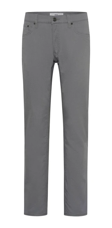 BRAX Men's Style Chuck Five-Pocket Trousers in Two Tone Look Casual, Silver, 36W x 36L