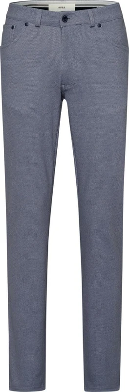 Brax Men's Style Chuck J Five-Pocket Trousers in Jersey Quality Slacks, Blue, 36 W/36 L