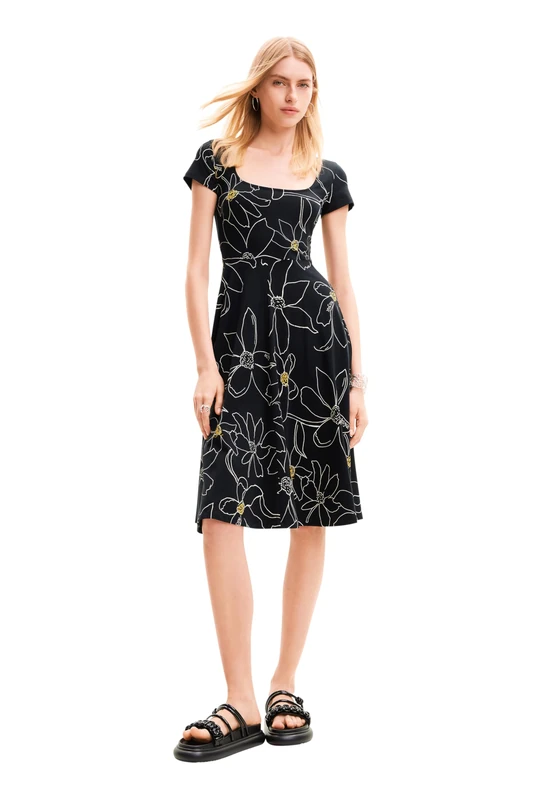 Desigual Women's Vest_margaritis Dress, Black, X-Small - Image 1