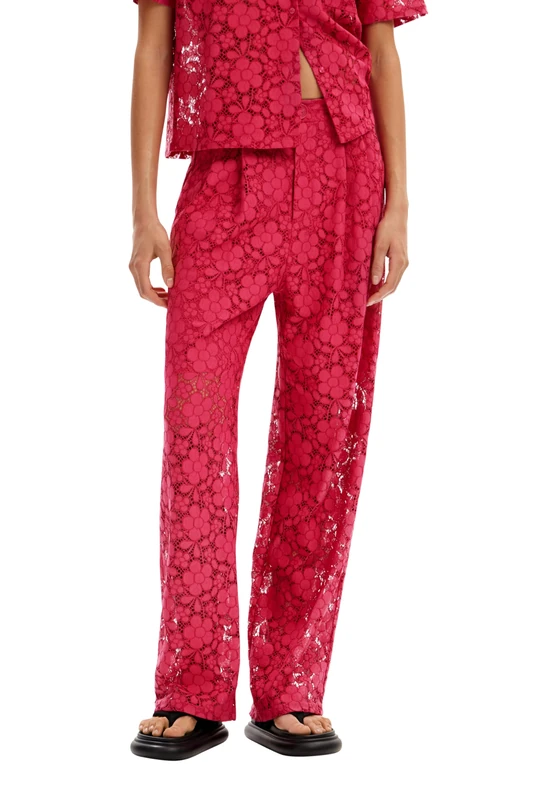Desigual Women's Pant_Dharma, red, X-Small