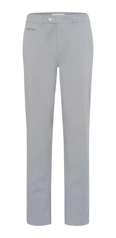 BRAX Men's Everest Chino Trousers Styling Detail Slacks, Silver, 36 W/34 L - Image 1