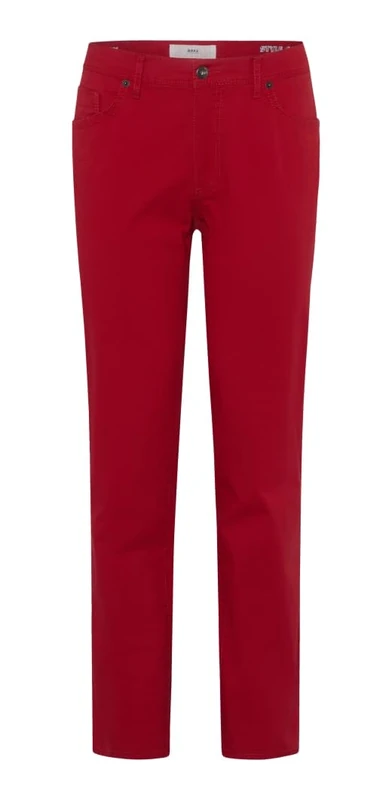 BRAX Men's Style Cadiz Five-Pocket Trousers in Marathon Quality Slacks, Indian Red, 33 W/30 L