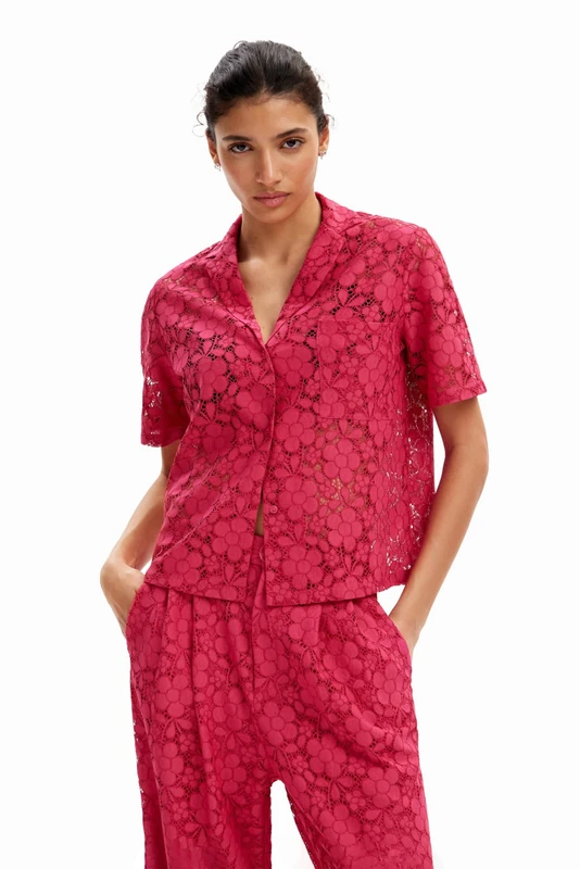 Desigual Women's Cam_Siena Blouse, red, M