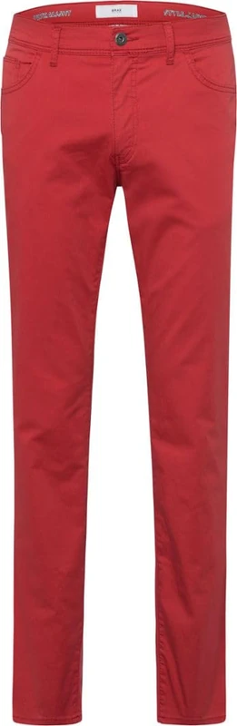 BRAX Men's Style Cadiz U Ultralight: Super Light Five-Pocket Trousers Slacks, Indian Red, 32 W/36 L