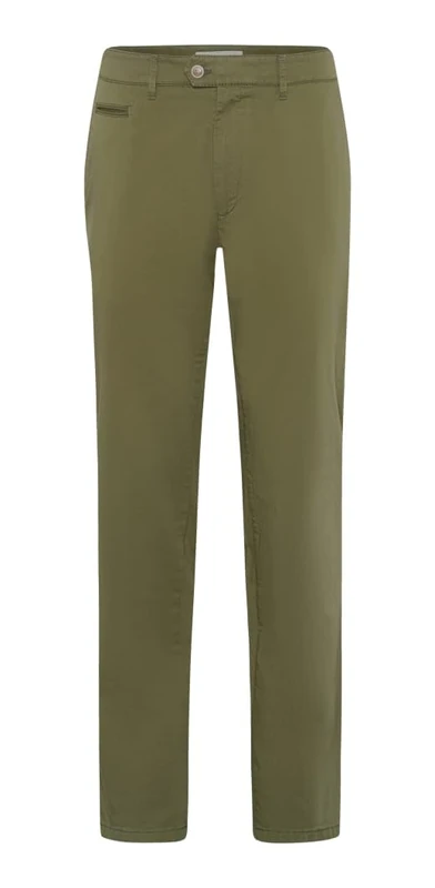 Brax Men's Everest Chino Trousers Styling Detail Slacks, manzanilla, 33 W/32 L