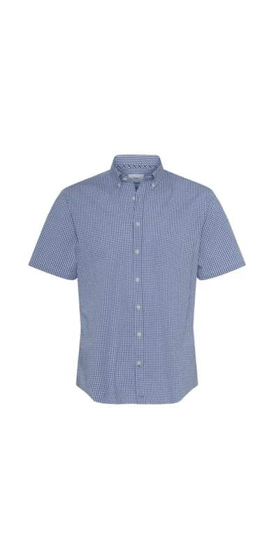 BRAX Men's Style Dan C Hi-Flex Check Shirt, Cove, XL