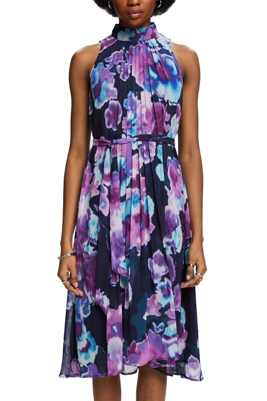 ESPRIT Women's 034ee1e371 Dress, 401/Navy 2, 6