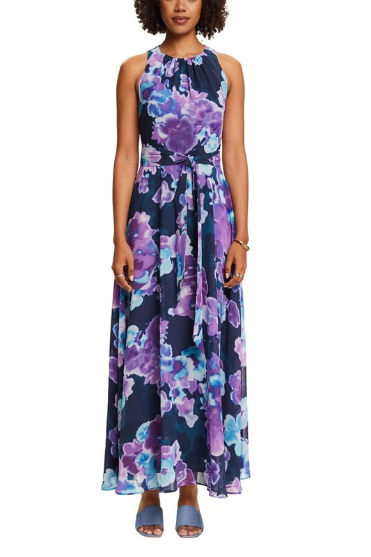 ESPRIT Women's 034ee1e370 Dress, 401/Navy 2, 10