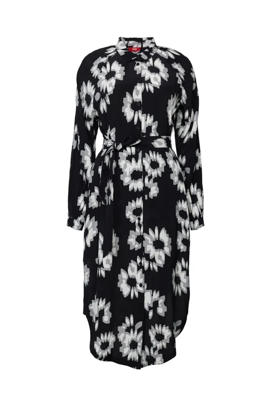ESPRIT Women's 014ee1e310 Dress, 001/Black, 14