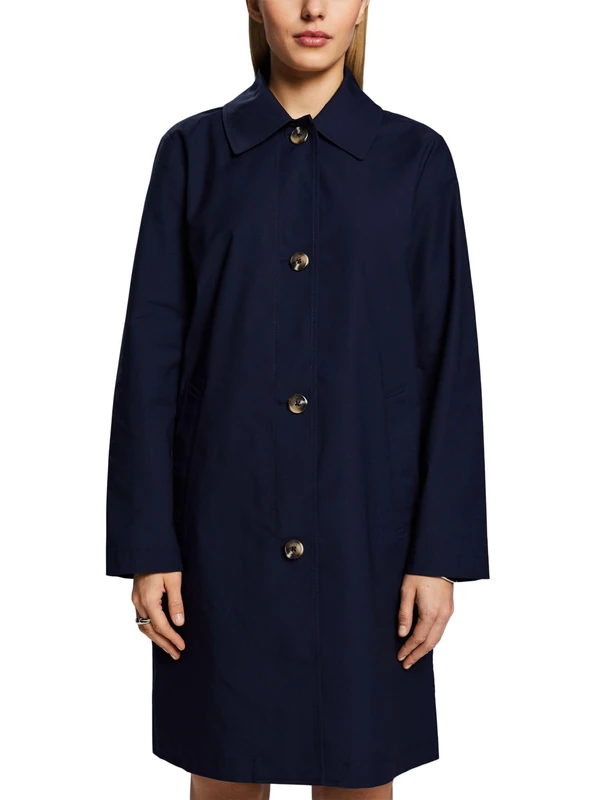 ESPRIT Women's 014ee1g351 Jacket, 400/Navy Blue, XXL