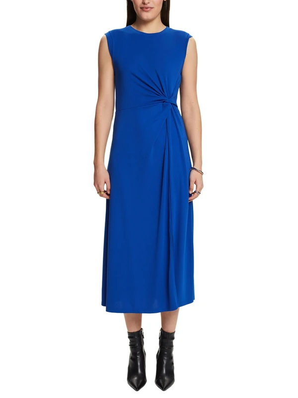 ESPRIT Women's 034ee1e310 Dress, 410/Bright Blue, XL