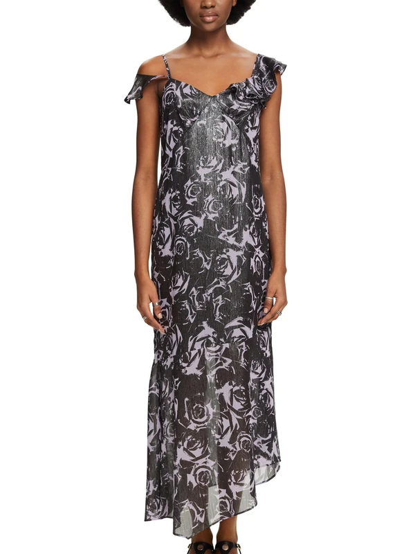 ESPRIT Women's 034ee1e338 Dress, 003/Black 3, M