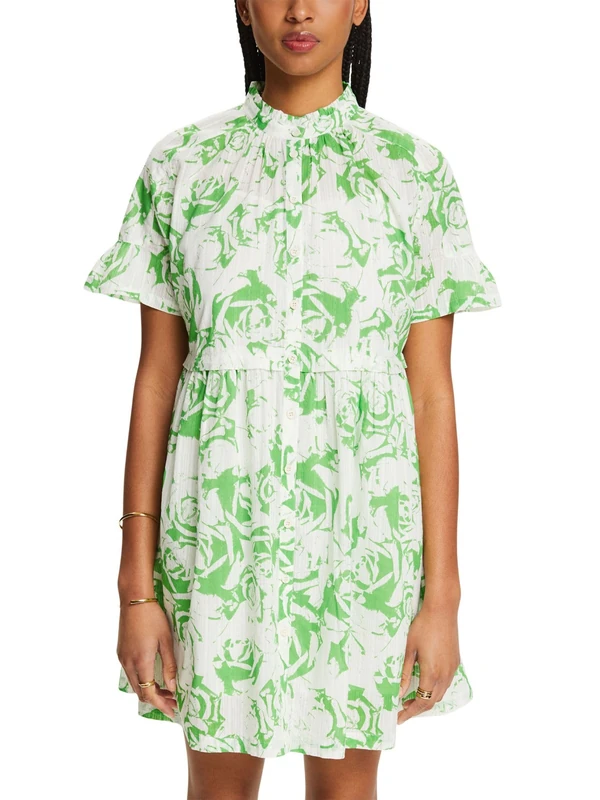 ESPRIT Women's 034ee1e351 Dress, 323/Citrus Green 4, 16