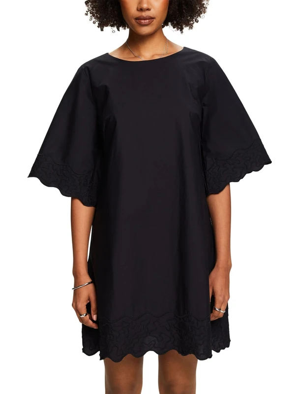 ESPRIT Women's 034ee1e325 Dress, 001/Black, 6