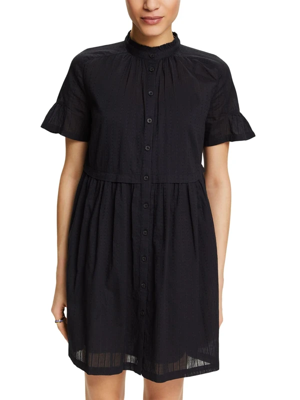 ESPRIT Women's 034ee1e317 Dress, 001/Black, 16