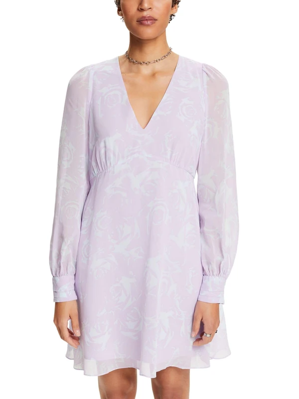 ESPRIT Women's 034ee1e340 Dress, 574/Lavender 5, XL