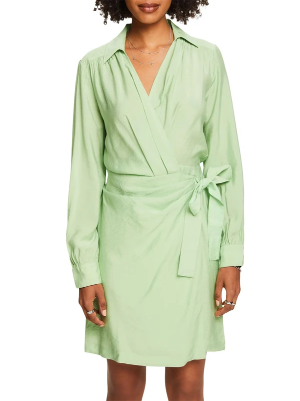 ESPRIT Women's 034ee1e323 Dress, 330/Light Green, 6