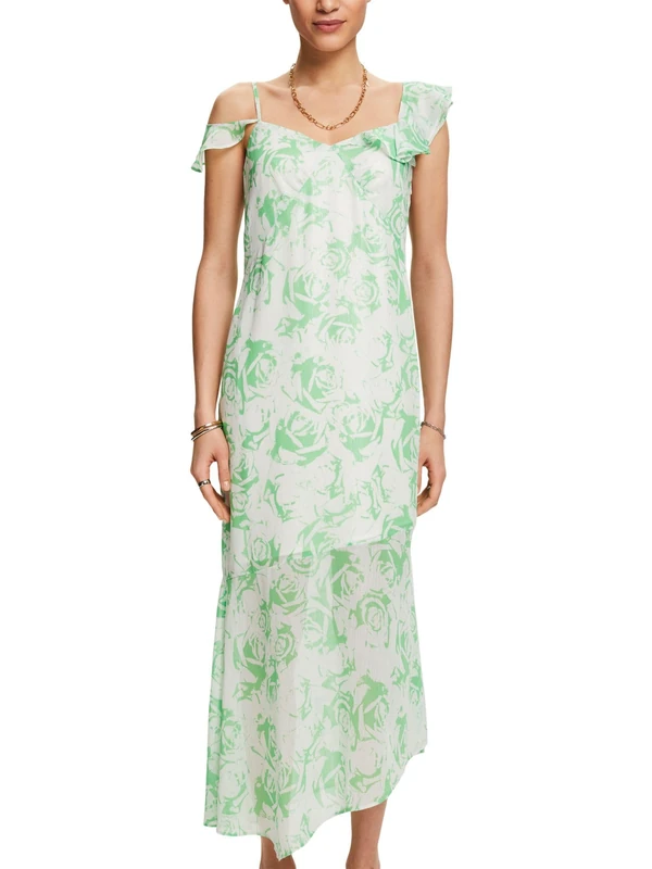 ESPRIT Women's 034ee1e338 Dress, 323/Citrus Green 4, XS
