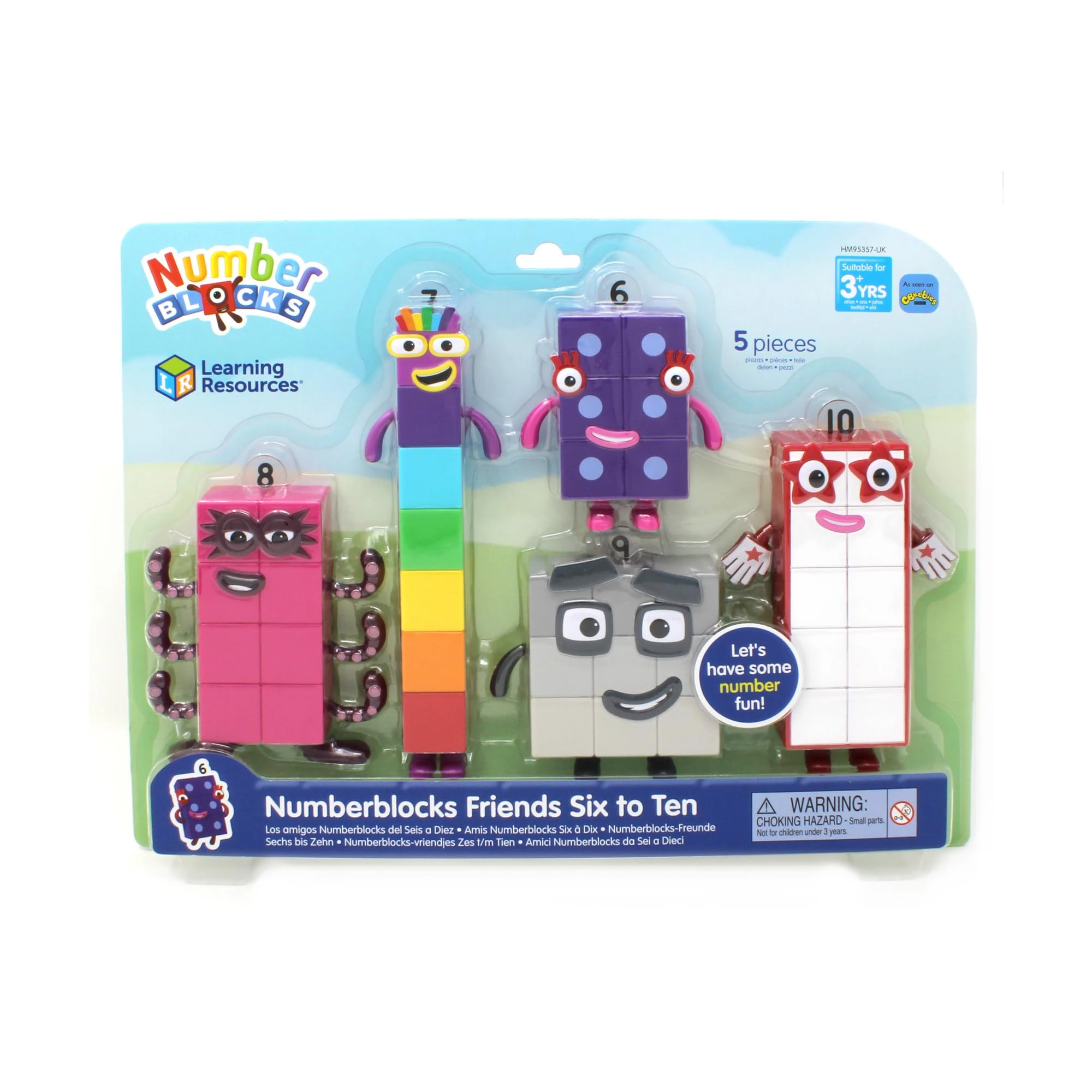 Learning Resources Numberblocks Friends Six to Ten, Play Figures, Official Collectible Figures for Kids Aged 3 and Up