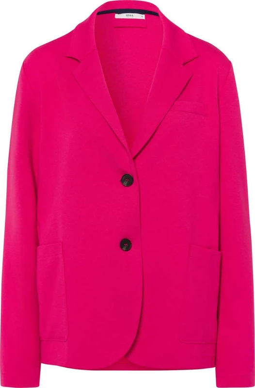BRAX Women's Style Bella Heavy Interlock Blazer, Magenta, UK 20