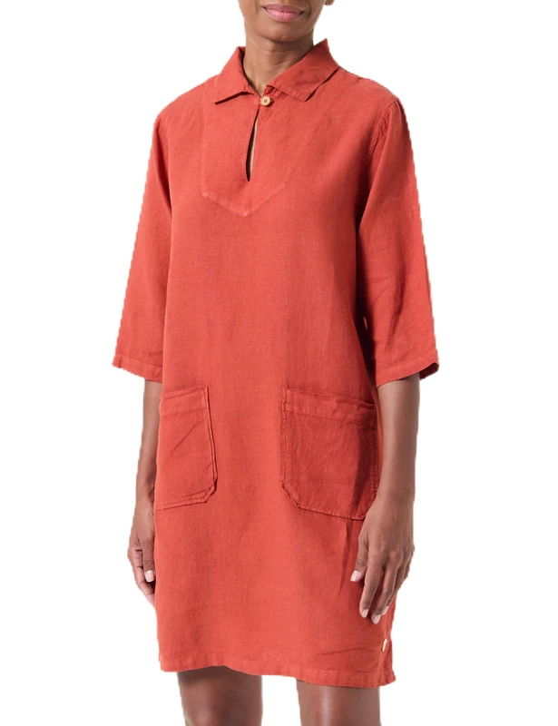 Armor Lux Women's Robe Vareuse Héritage Casual Dress, Ketchup, - Image 1