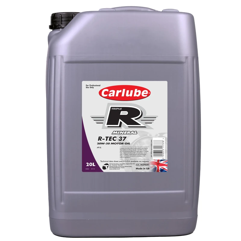 Carlube Triple R 20W-50 API SL/CFMineral Engine Oil R-TEC 37 20L