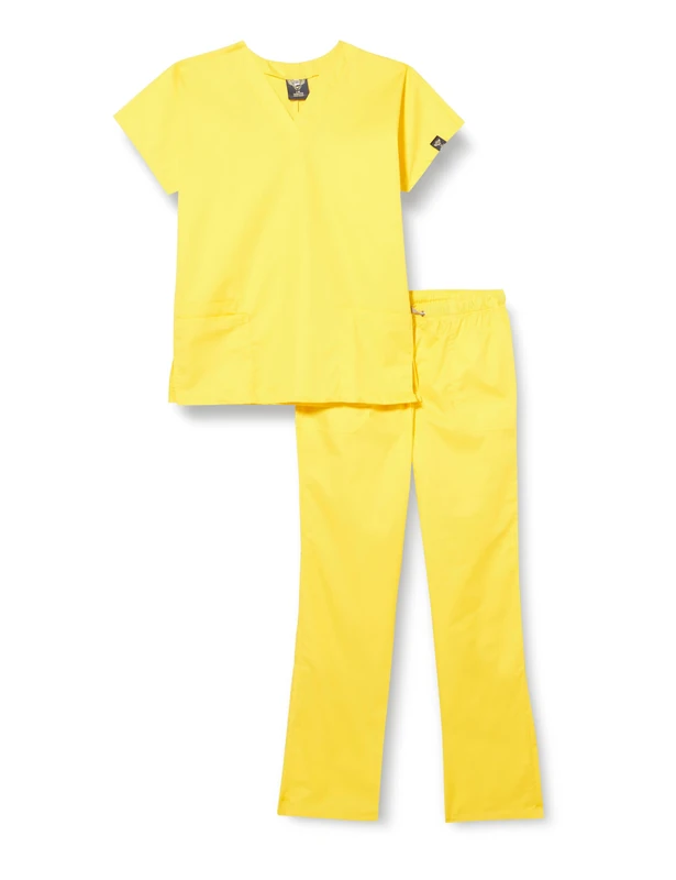 InWhite Men's Medical Jumpsuit 0181, yellow, XS