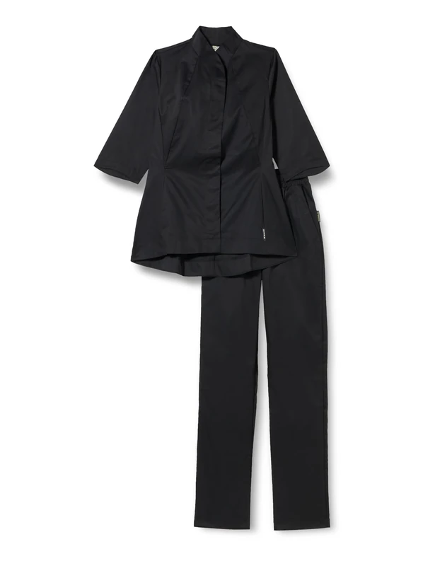 InWhite Women's Medical Coverall 13587, Black, 3XL