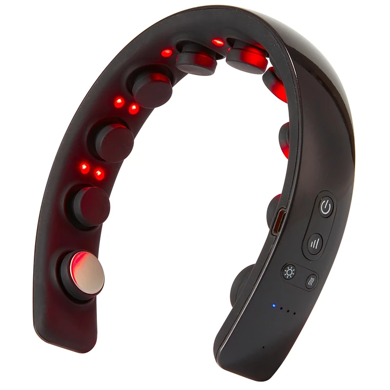 Upgraded H2 Electric Scalp Massager Head Massager for Hair Growth & Regrowth with Heating 10 Vibrating Contacts Laser Therapy for Hair Growth Hair Stimulation-Hairband, Black