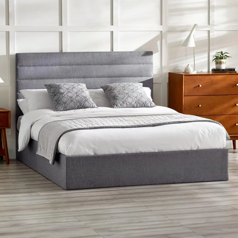 Julian Bowen Merida 135cm Lift Up Storage Bed Grey