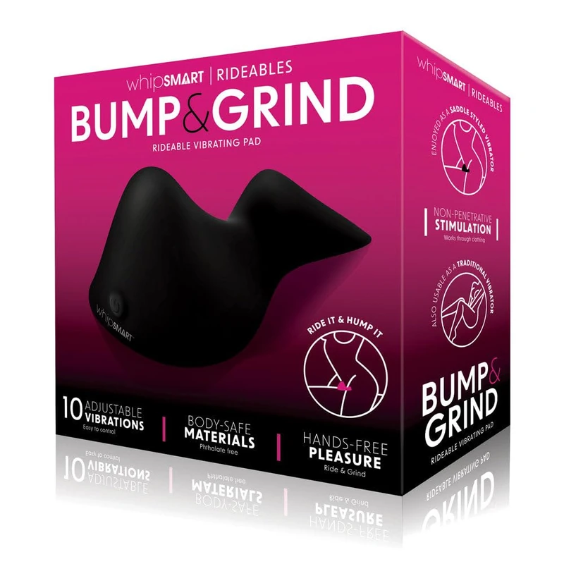 Whipsmart Bump & Grind Vibrator Black 12 x 8 cm