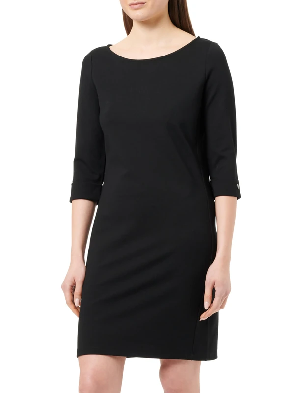 Comma Women's 2140738 Dress, 9999 Black, 14