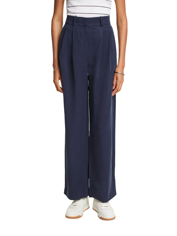 ESPRIT Women's 024ee1b307 Pants, 400/Navy, 38W x 30L