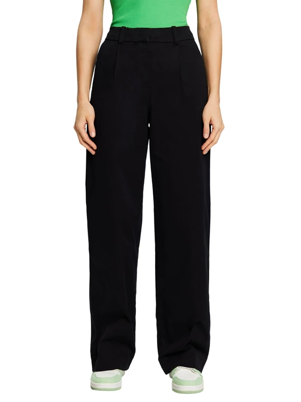 ESPRIT Women's 014ee1b309 Pants, 001/Black, 30W x 30L