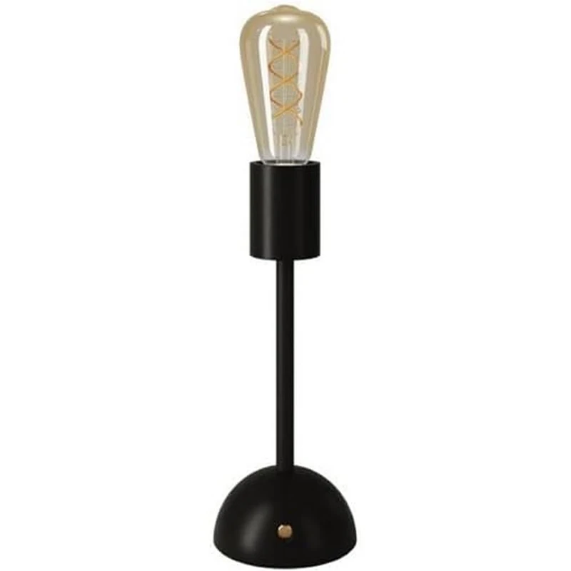 creative cables - Cabless02 Portable Rechargeable Lamp with Gold Edison Globe Bulb - with Bulb, Black