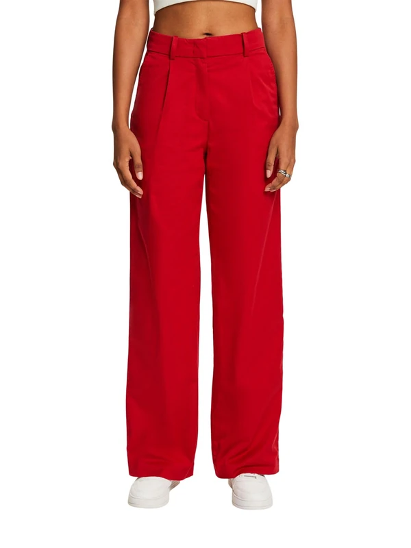 ESPRIT Women's 014ee1b309 Pants, 610/Dark Red, 34W x 32L