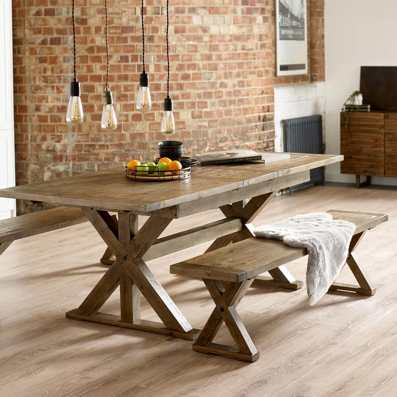 Julian Bowen Dining Bench, Pine, 45 x 180 x 38
