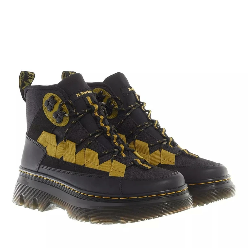Dr. Martens 31142001 8 Eye Boot Men Black Lapstone & Black Poly Rip Stop UK 12