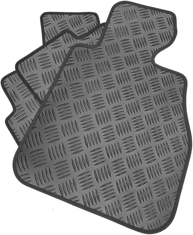 Rubber Car Mat Set Compatible/Replacement for Volvo XC90 (Years 2015 To date) Tailored Mats, Heavy Duty, Waterproof, Non Slip