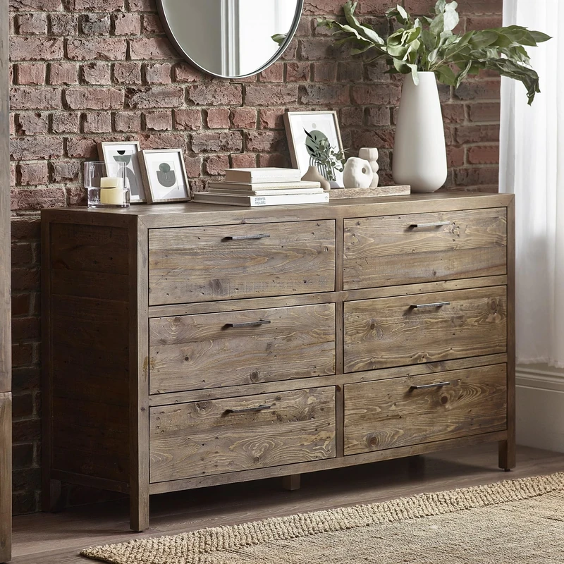 Julian Bowen Chest of Drawers, Cashew, 90 x 160 x 45