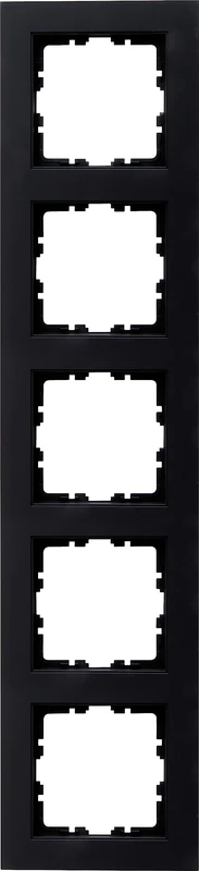 Kopp HK07 5-Way Cover Frame Matt Black (Pack of 1)