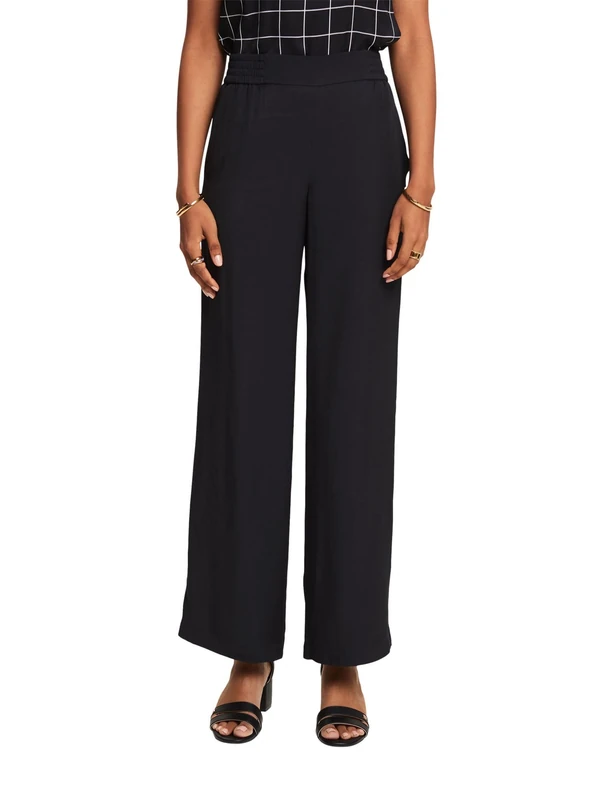 ESPRIT Women's 024ee1b323 Pants, 001/Black, 32W / 32L