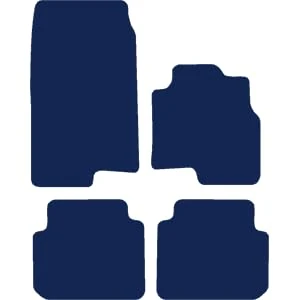 Rubber Car Mat Set Compatible/Replacement for Smart For Four (Years 2004 To 2006) Tailored Mats, Heavy Duty, Waterproof, Non Slip