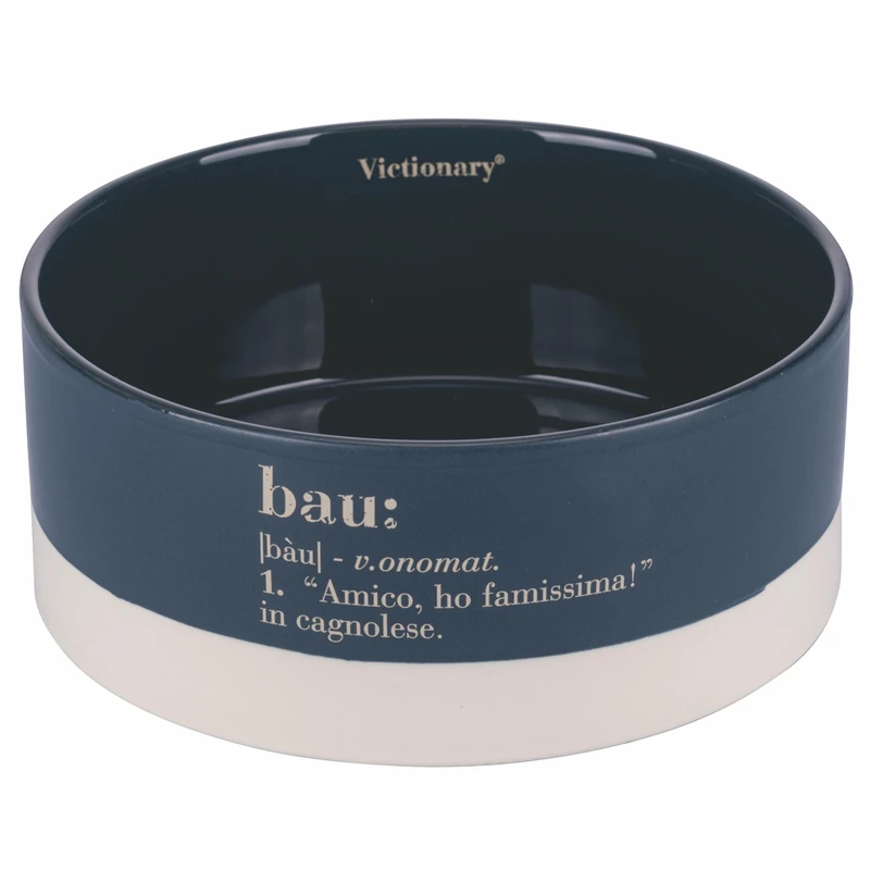 Villa d'Este Home Tivoli Victionary Bau Large Stoneware Dog Bowl 1.4L