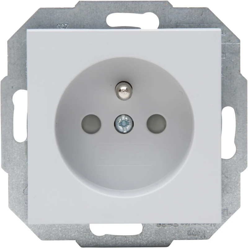 Kopp HK07 - Centre Earthing Contact Socket, Increased Touch Protection, Colour: Grey Matt - (Pack of 10)